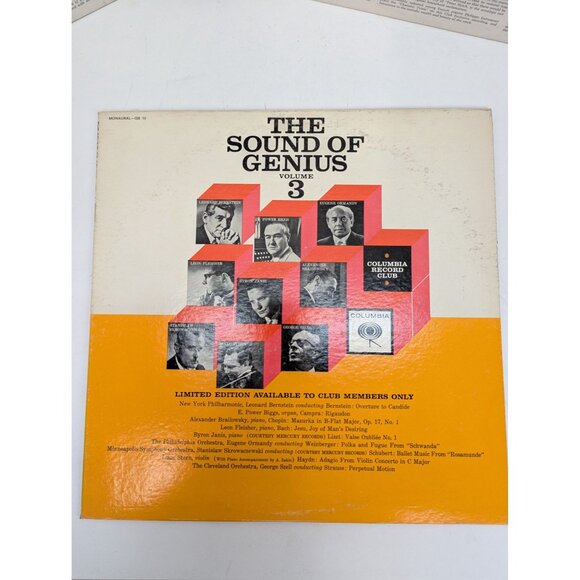 The Sound Of Genius Volume 1,2,3 Columbia Record Club Columbia Masterworks - Picture 6 of 10